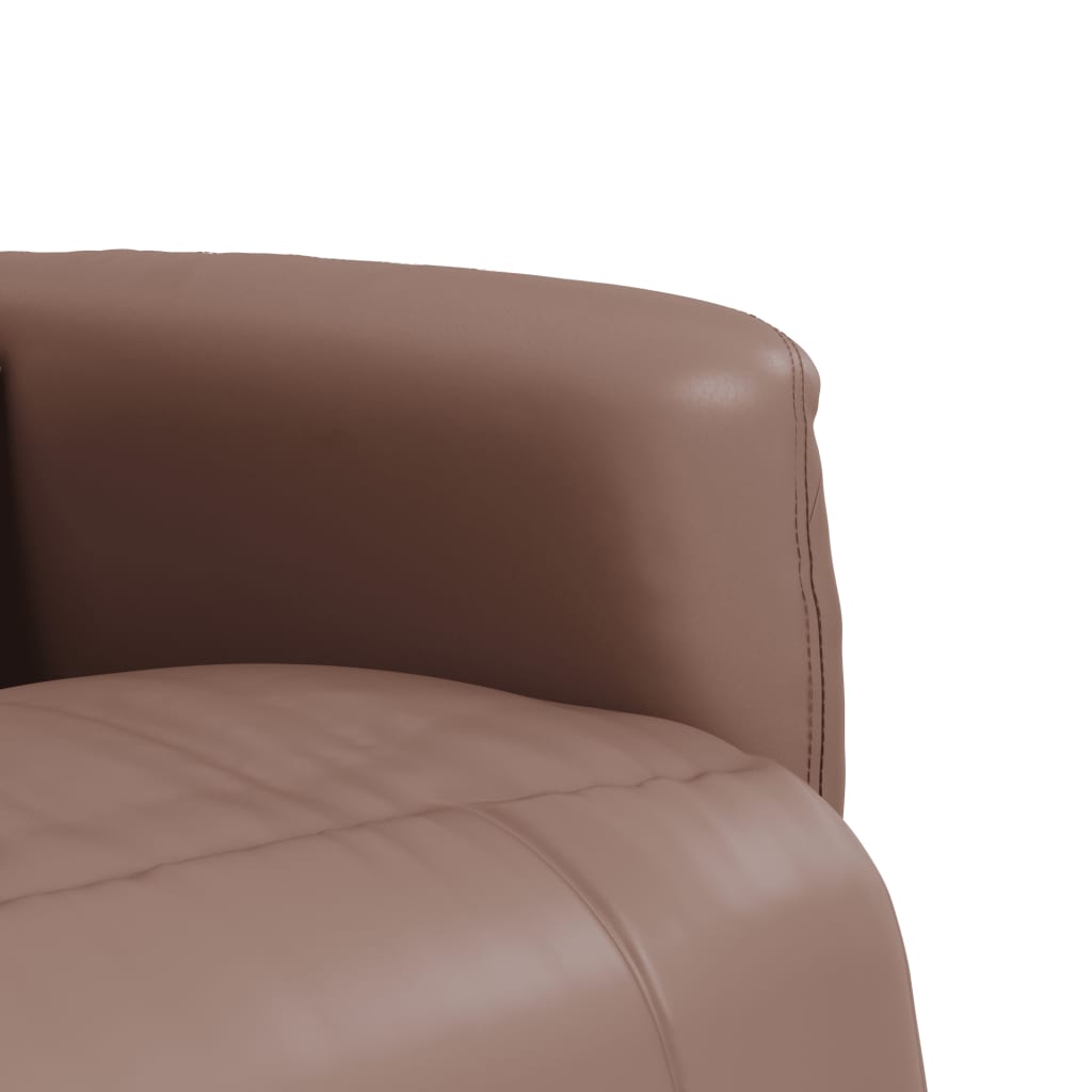 Massage Recliner Chair With Footrest Faux Leather